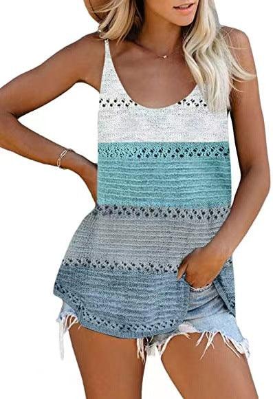 Loose Camisole Knit Beach Top Women Beachwear - Amazitshop