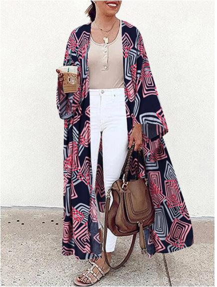 Loose Long Sleeve Front Kimono Factory - Amazitshop