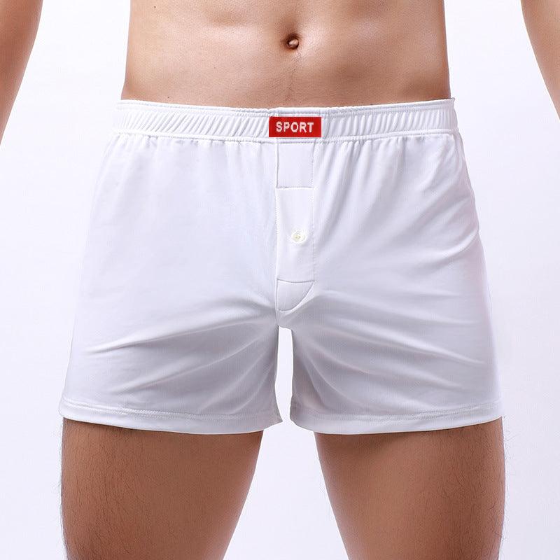 Loose Men's Underwear Breathable Fabric Silky Boxers - Amazitshop