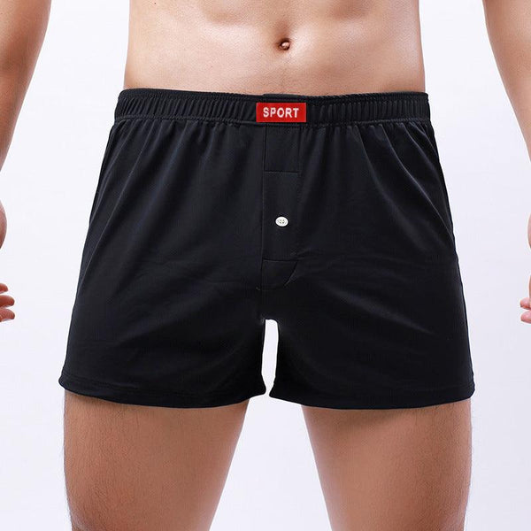 Loose Men's Underwear Breathable Fabric Silky Boxers - Amazitshop