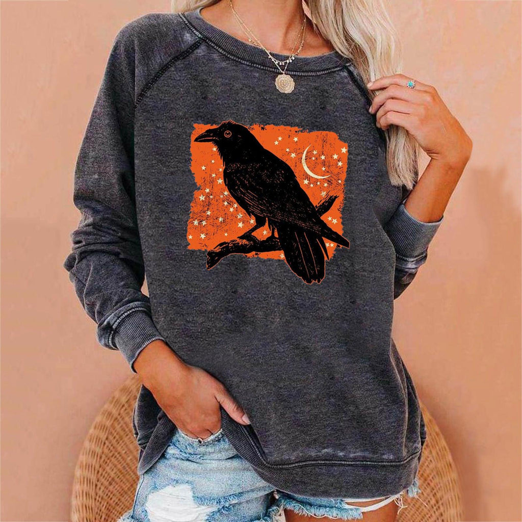 Loose Women's Tops Halloween Themed Sweatshirts - Amazitshop