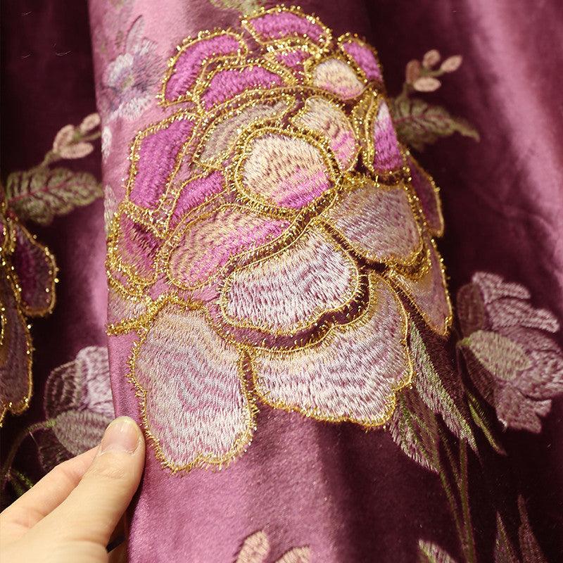 Luxury Pastoral Embroidery Curtains - Amazitshop