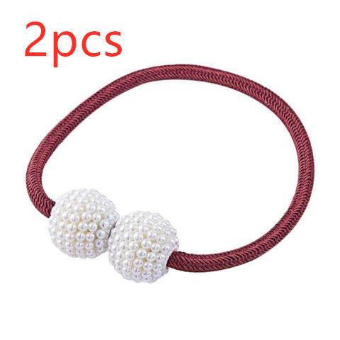 Magnetic Curtain Tiebacks Pearl Beads - Amazitshop