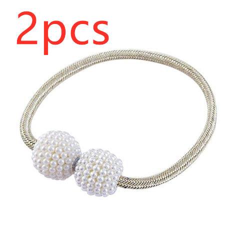 Magnetic Curtain Tiebacks Pearl Beads - Amazitshop