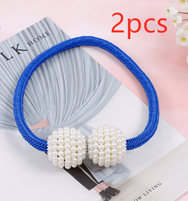 Magnetic Curtain Tiebacks Pearl Beads - Amazitshop