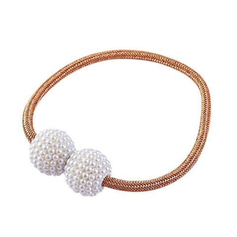 Magnetic Curtain Tiebacks Pearl Beads - Amazitshop