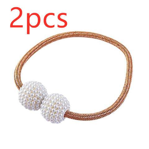 Magnetic Curtain Tiebacks Pearl Beads - Amazitshop