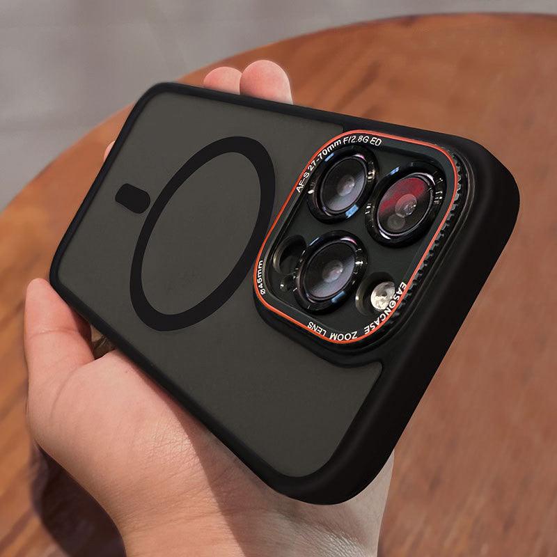 Magnetic Wireless Charger Phone Case Lycra Silicone Frosted All - inclusive - Amazitshop