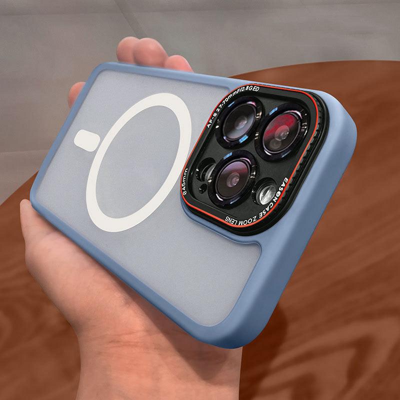 Magnetic Wireless Charger Phone Case Lycra Silicone Frosted All - inclusive - Amazitshop