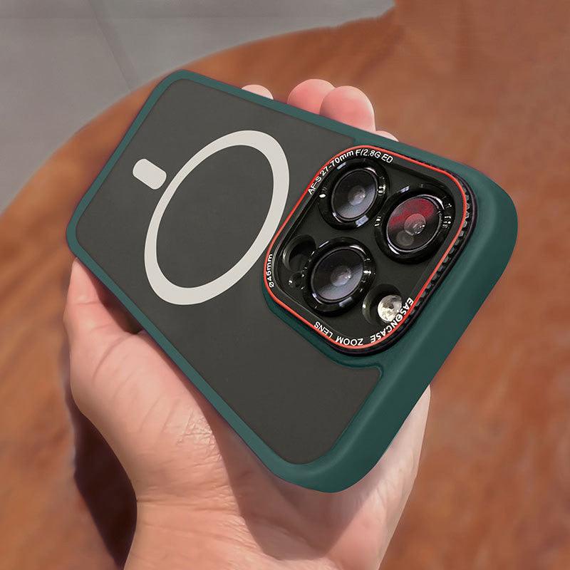 Magnetic Wireless Charger Phone Case Lycra Silicone Frosted All - inclusive - Amazitshop