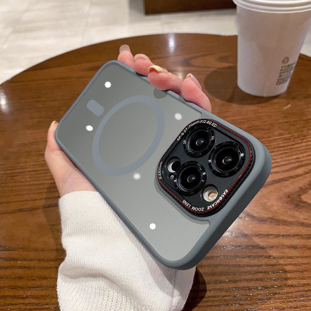 Magnetic Wireless Charger Phone Case Lycra Silicone Frosted All - inclusive - Amazitshop