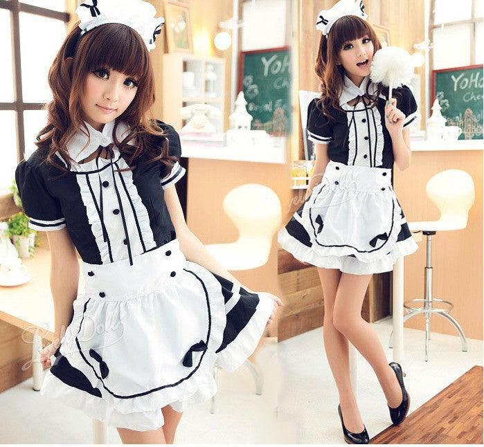 Maid anime costume halloween costume - Amazitshop