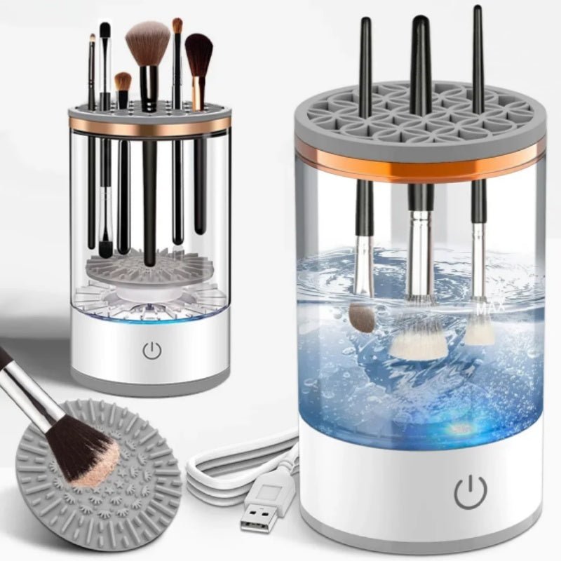 Makeup Brush Cleaner Automatic Rotating Makeup Brush Cleaner USB Portable Electric Cosmetic Makeup Brush Rotary Washing Machine - Amazitshop