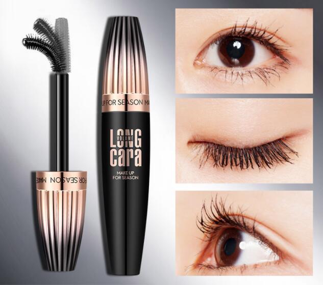 Makeup Eyelash Mascara Eye Lashes Makeup 4D Silk Fiber Lash Mascara New Long Curling Black Waterproof Fiber Mascara - Amazitshop