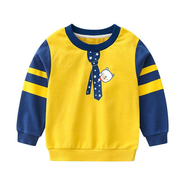 Male Treasure Cartoon Long - sleeved Tops And Children's Sweaters - Amazitshop