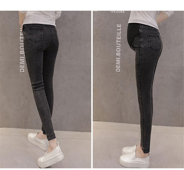 Maternity denim leggings - Amazitshop