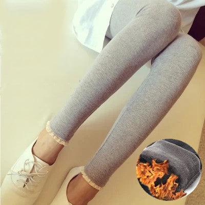 Maternity Wear Maternity Leggings Cotton Plus Velvet Thick Stretch Belly Support Pants - Amazitshop