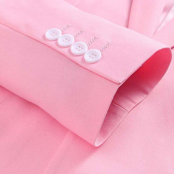 Men 2 Pieces Slim Fit Casual Tuxedo Suit Male Suits Set - Amazitshop