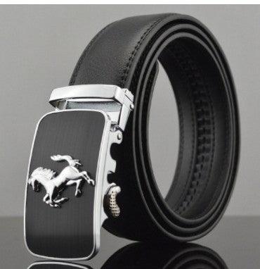 Men Automatic Buckle Leather Belts - Amazitshop