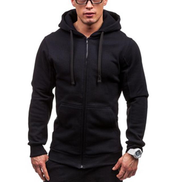 Men Black Hip Hop Mantle Hoodies - Amazitshop