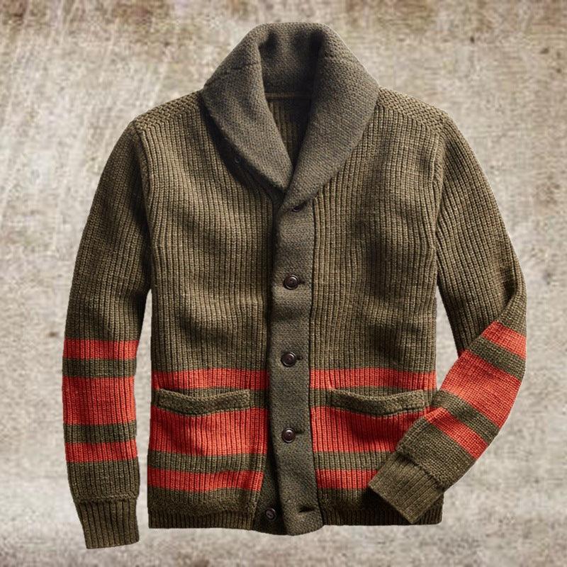 Men Cardigan Jacket Knitwear Trend Fashion - Amazitshop