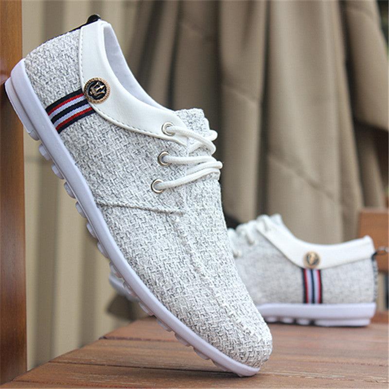 men Casual Shoes mens canvas shoes for men shoes men fashion Flats brand fashion - Amazitshop