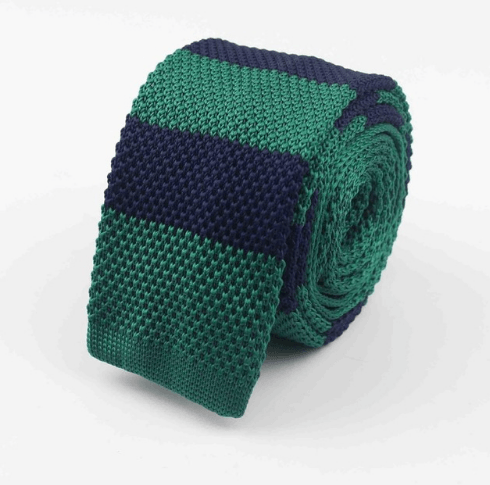 Men Knitted Knit Leisure Striped Ties Fashion Skinny Narrow Slim Neck Ties For Men Skinny Woven Designer Cravat - Amazitshop