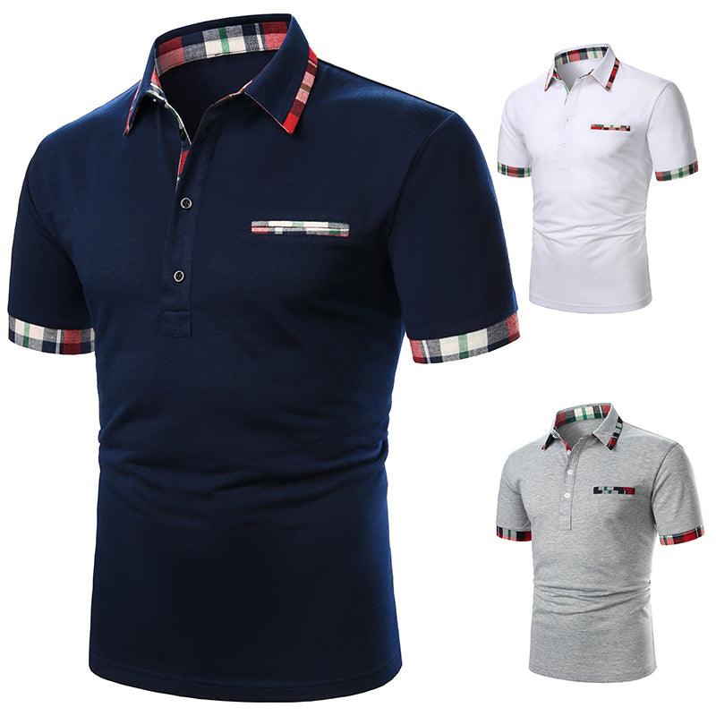 Men Polo Men Shirt Short Sleeve Polo Shirt - Amazitshop