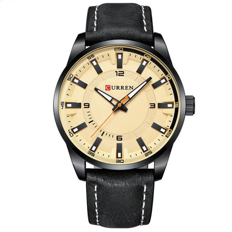 Men s Business Watch Belt Large Dial - Amazitshop