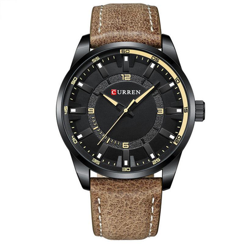 Men s Business Watch Belt Large Dial - Amazitshop