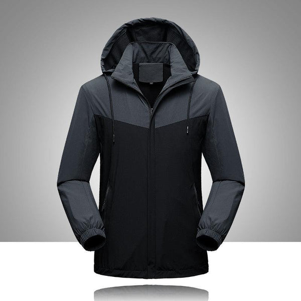 Men Stitching Trendy Elastic Casual Jacket - Amazitshop