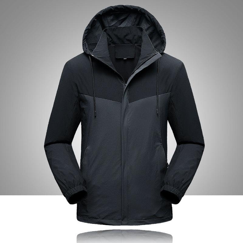 Men Stitching Trendy Elastic Casual Jacket - Amazitshop