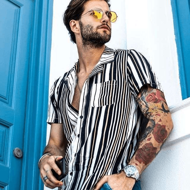 Men Summer Holiday Hawaiian Shirts - Amazitshop