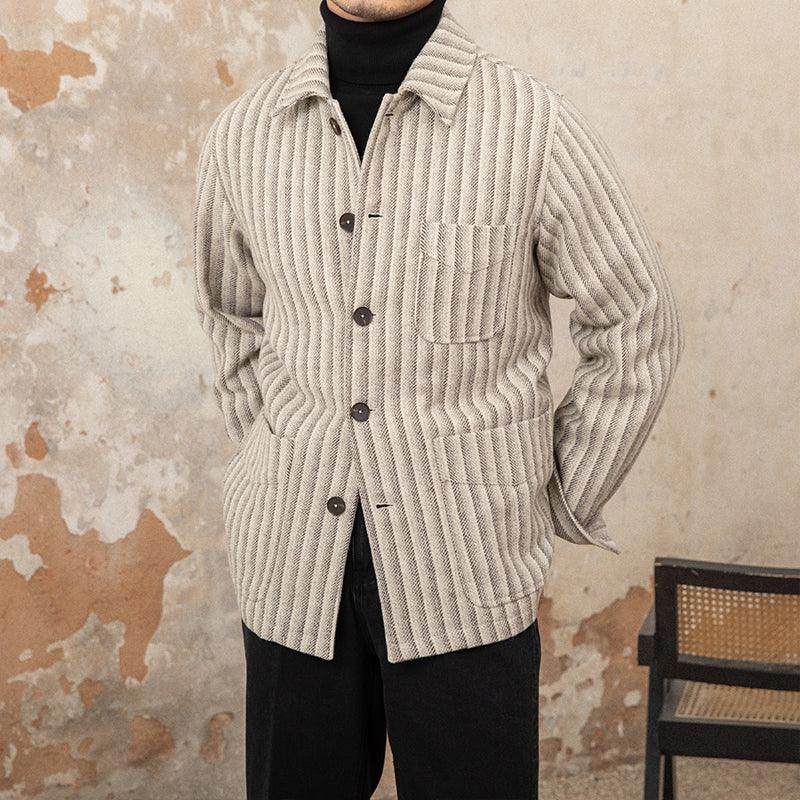 Men's All - in - one Striped Jacket Trend - Amazitshop