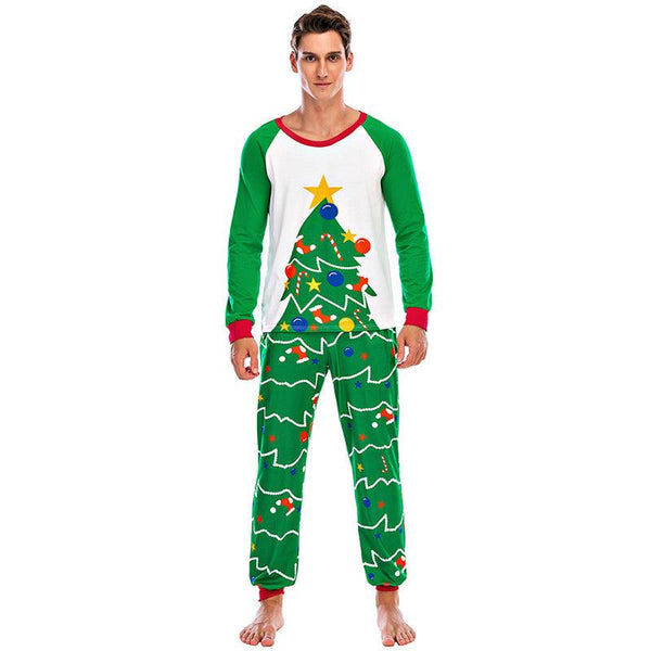 Men's And Women's Fashion Casual Long Sleeve Trousers Homewear Pajamas Suit - Amazitshop