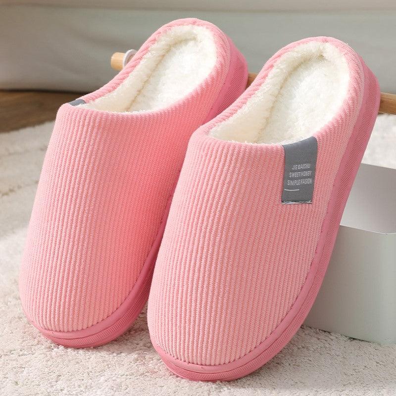 Men's And Women's Home Warm In Winter Cotton Slippers - Amazitshop