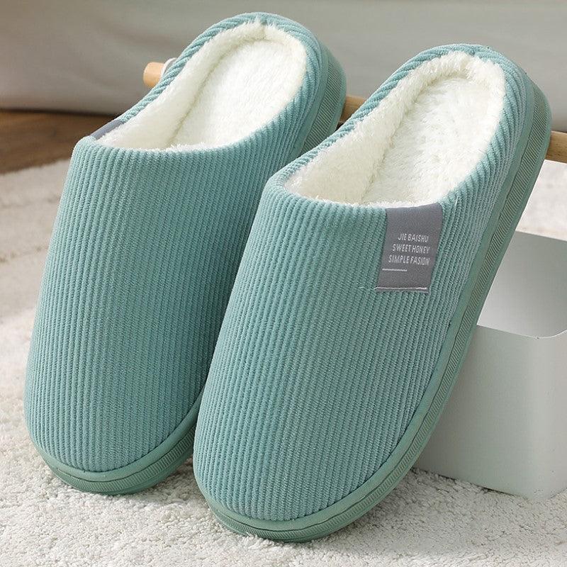 Men's And Women's Home Warm In Winter Cotton Slippers - Amazitshop