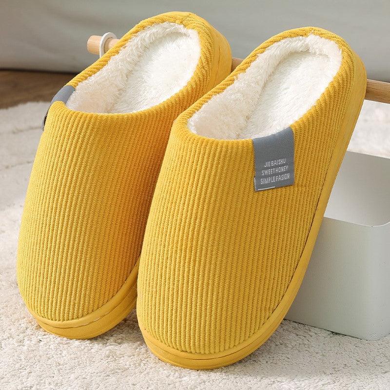 Men's And Women's Home Warm In Winter Cotton Slippers - Amazitshop