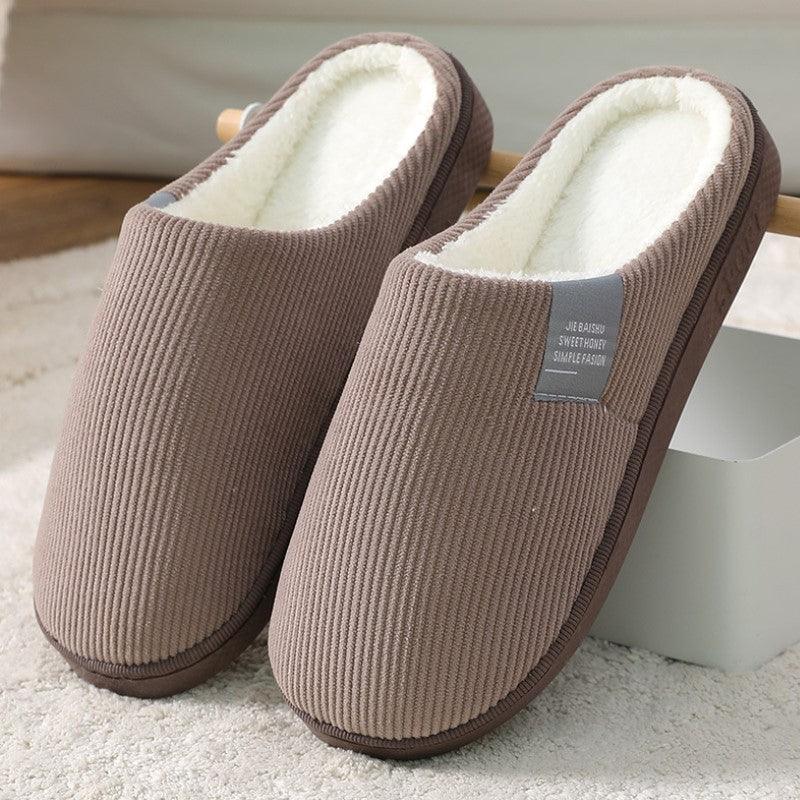 Men's And Women's Home Warm In Winter Cotton Slippers - Amazitshop