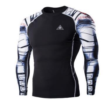 Mens Blackout Long - Sleeve Compression Shirt - Amazitshop