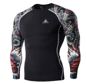 Mens Blackout Long - Sleeve Compression Shirt - Amazitshop