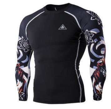 Mens Blackout Long - Sleeve Compression Shirt - Amazitshop