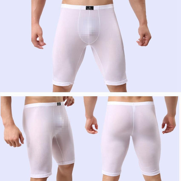 Men's Breathable Mid Waist Long Leg Underwear - Amazitshop