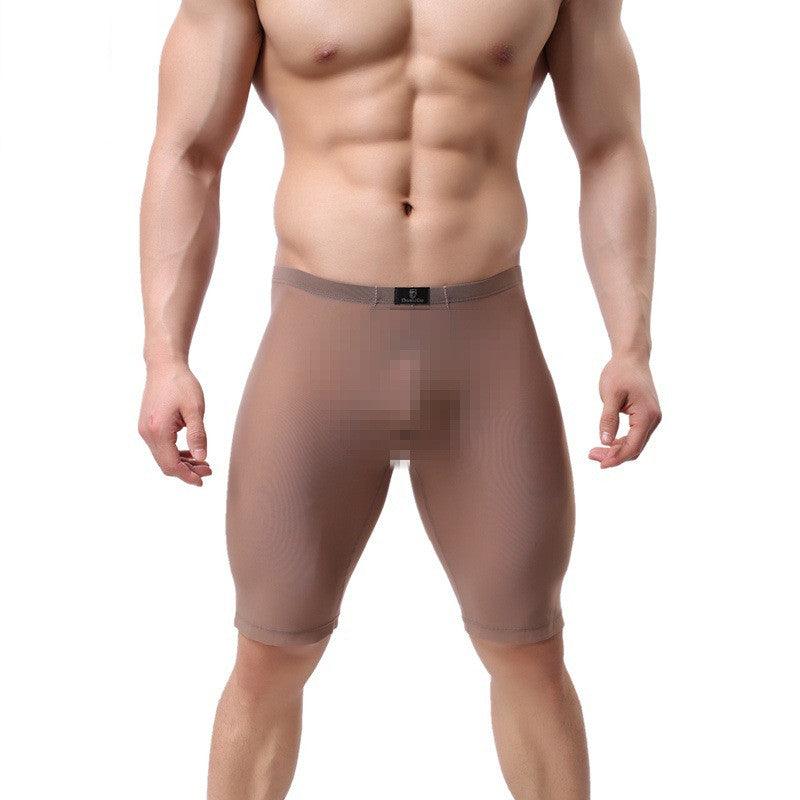 Men's Breathable Mid Waist Long Leg Underwear - Amazitshop