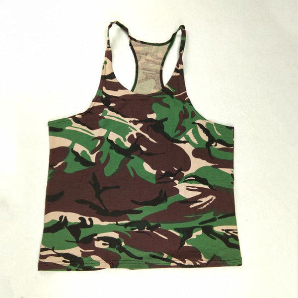 Mens Camouflage Print Sports And Leisure Vest - Amazitshop