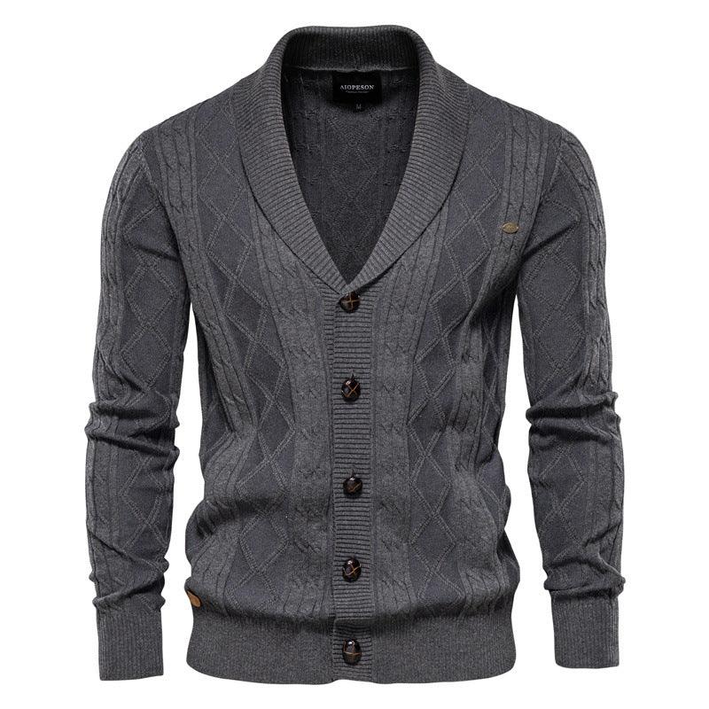 Men's Cardigan Thicken Sweater Knitwear Large Size - Amazitshop