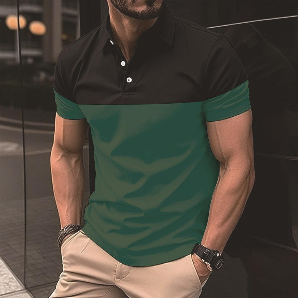 Men's Casual Polo Shirt T-shirt Top - Amazitshop