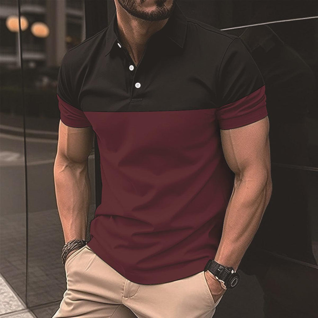 Men's Casual Polo Shirt T-shirt Top - Amazitshop