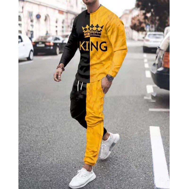 Men's Casual Suit 3d Digital Printing Pant - Amazitshop