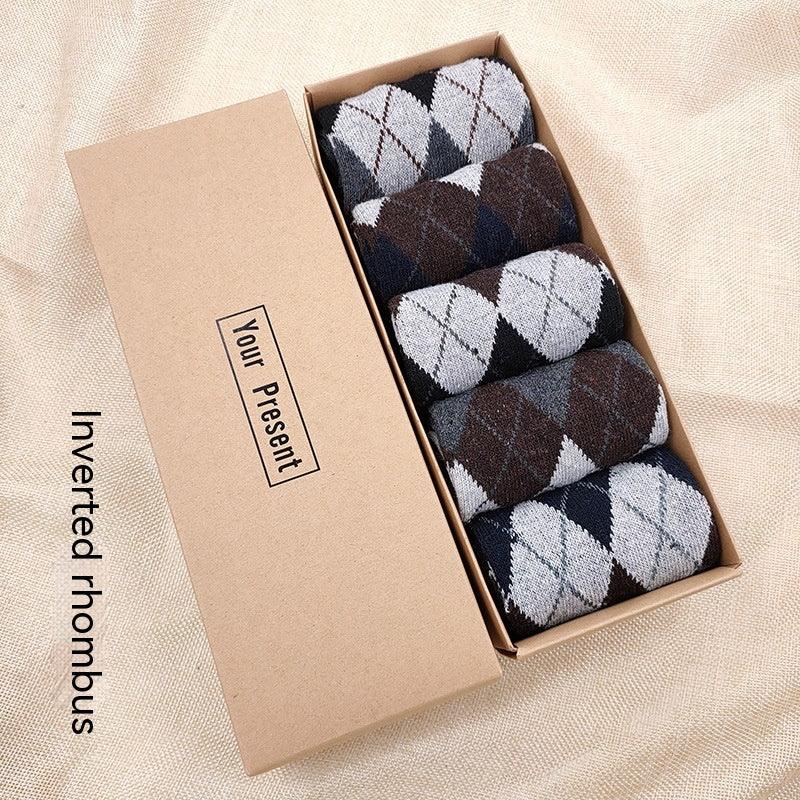 Men's Casual Thickening Thermal Middle Tube Socks - Amazitshop